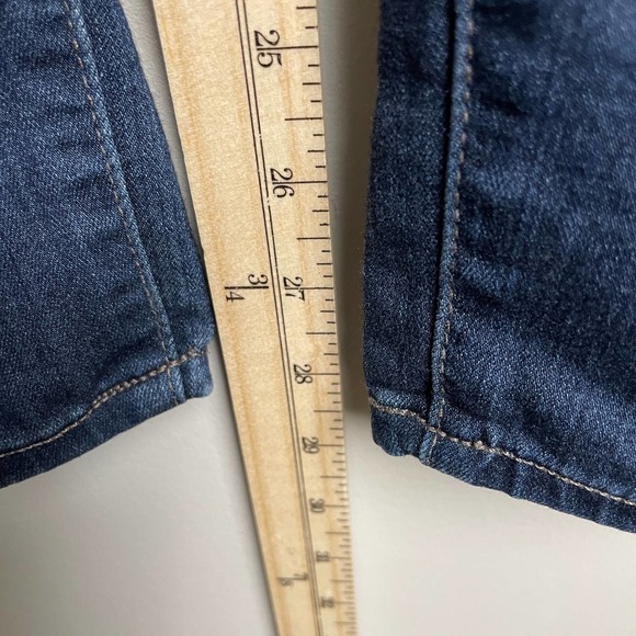 Paige Dark Wash Denim Light Weight 5 Pocket Skinny Jeans 26 - Picture 8 of 14